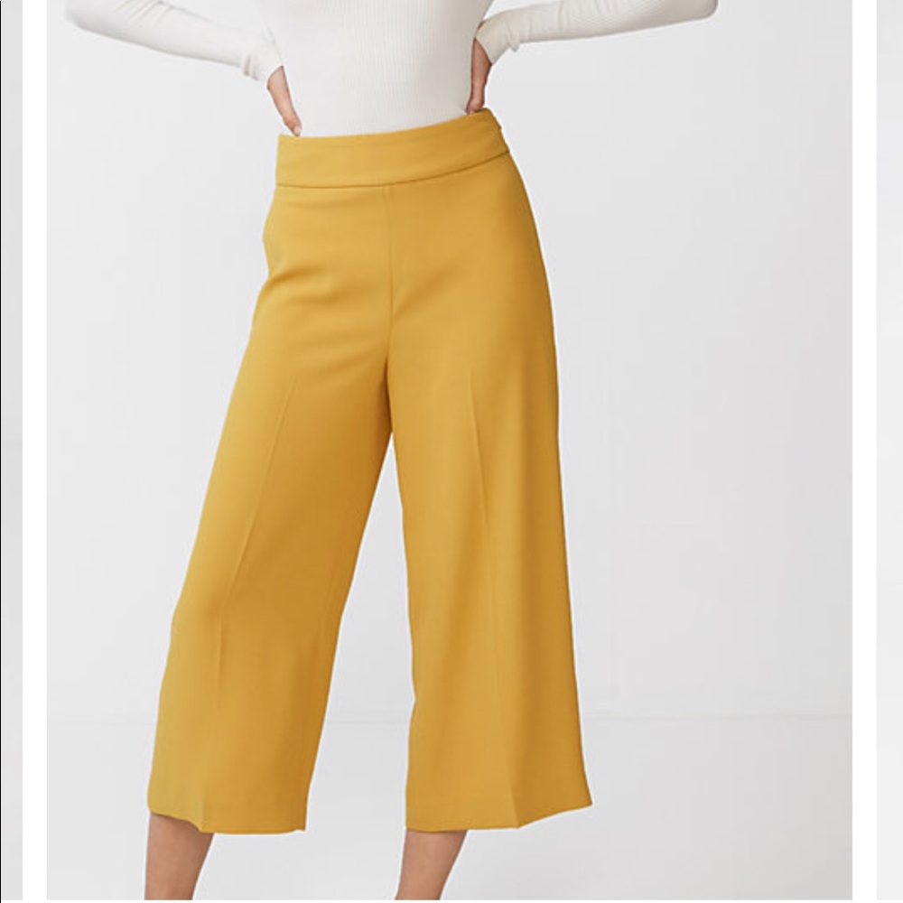 Express High Waisted Crepe Culottes